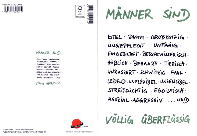 Männer sind ... völlig überflüssig