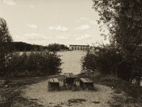 Rastplatz am Baggersee  Pentax 645N, 2.8/75, Gelbfilter, Fuji Acros 100@50