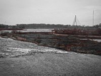Lippe  Renaturierung  Pentax K-1, HD Pentax D FA 2.8/24-70 ED SDM WR  - 05.April 2018 - : Brücke, Landschaft, Lippe, Regen, Rheinbrücke