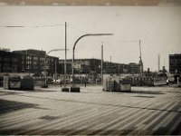 Baustellenplatz  Pentax K1, SMC FA 1.9/43 Limited  - 15.03.2018 - : Bahnhof, Baustelle, Duisburg, Königstraße, Morgenlicht