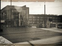 Tourist Information  Pentax K1, SMC FA 1.9/43 Limited  - 15.03.2018 - : Bahnhof, Baustelle, Duisburg, Königstraße, Morgenlicht