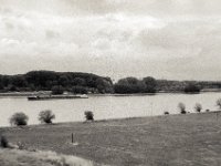 Lastkahn auf dem Rhein  Contax Aria, Planar 1.4/50, Gelbfilter, Foma Retropan 320@160