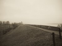 Verwaistes Rheincafe im Nebel  Pentax K-1, SMC Pentax -FA 1.8/31 AL Limited   - 25.12.2019 - : Cafe, Fluss, Rhein, Mauer, Rheindeich