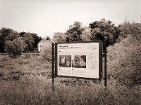 Hinweisschild  Pentax 645N, SMC A 2.8/45, Gelbfilter mittel, Rollei RPX 100