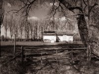 Pumpenhaus mit Graffito  Pentax 645N, SMC FA 2.8/45, Gelbfilter, Bergger Pancro400@200