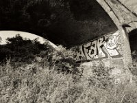 Graffiti unterm Viaduktbogen  Pentax 67II, SMC 4.0/45, Fuji Acros 100II  - 26.09.2021 -