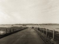 Die Straße endet im Hochwasser  Fuji GS 645S professional WIDE 60, Bergger Pancro 400  - 26.12.2023 -