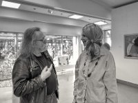 Gudrun Möll, Malerin, Ausstellerin  im Gespräch mit Franz Schwarz  PENTAX K-3 Mark III Monochrome , HD PENTAX - DA* 2.8/ 11-18 ED DC AW  - 21.04.2024 -