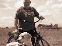 my bicycle and my dog  Pentax 645N, 2.8/75, Gelbfilter, Acros 100/64  - 15.06.2014 -