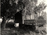 Anglerhütte mit Waschmaschiene  Pentax 6x7, 4.0/45, APX 100