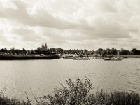 Xantener Südsee  Fuji GW 690 III, Bergger Pancro400 - 10.10.2020 - : Landschaft, Xanten, Xantener Nordsee, Dom, Wasser, Boote