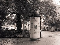 Litfaßsäule, Dinslaken Altstadt  Pentax 645N, 2.8/75, 400TX/400