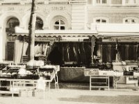 Marktstände vor dem Landgericht  Contax Aria, Zeiss Planar 1.4/50, Foma Retropan 320