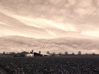 Wolken und Maststall  Pentax 645N, SMC-A  2.8/45, Bergger Pancro 400@320