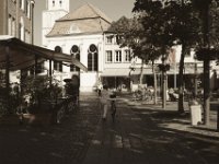 Cafe und Marktplatz  Pentax K-1, smc PENTAX-FA 43mm F1.9 Limited   - 03.August 2018 - : Cafe, Fahrrad, Markt, Straße, Xanten