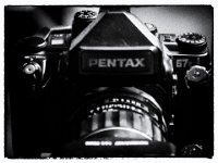 Pentax 67 II  Pentax K-O1, Bearbeitung film noir   - 15.02.2017 - : Kamera, Pentax, Stillleben