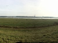 Rheinwiesen und Brücke bei Wesel 01.11.2016 : Himmel, Rhein, Rheinbrücke, Rheinwiesen