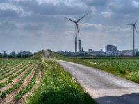 Der künstliche Hügel im platten Land