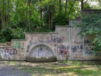 Die alte Treppe mit Brunnen im Schwelgernpark Duisburg Marxloh