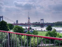 Mühlenweide und Homberger Brücke in Duisburg - Ruhrort