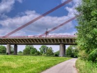 Autobahnbrücke überm Rheinvorland