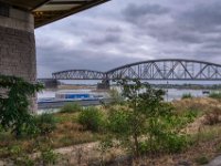 Eisenbahnbrücke bei Duisburg Homberg