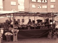 Marktstand in Dinslaken  Fuji GW 690 III; Agfa APX 400/320 Asa - 7.12.2007 -