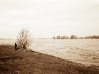 Rheinspaziergang bei Hochwasser  Voigtlaender Prominent, Skoparon 3.5/35, Adox CHS100II