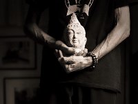 Fabricati Diem. Punk  Pentax 67II, SMC 2.4/105, Bergger Pancro400 : Selbst, Buddha, Stillleben
