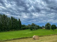 Wolken über Weideland