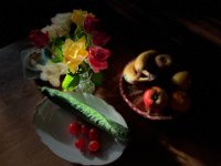 Stillleben mit Obst, Gurke und Rosen  iPhone 13 Pro Max  - 22.11.2022 -