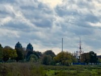 Zolltürme und Flaggenmast Mühlenweide  iPhone 13 Pro Max  - 23.10.2024 -
