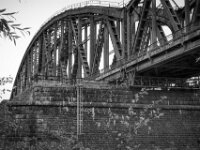 Eisenbahnbrücke am Rhein  Pentax K-3 Mark III Monochrome, SMC PENTAX-FA 1.9/43 Limited  - 28.09.2026 -